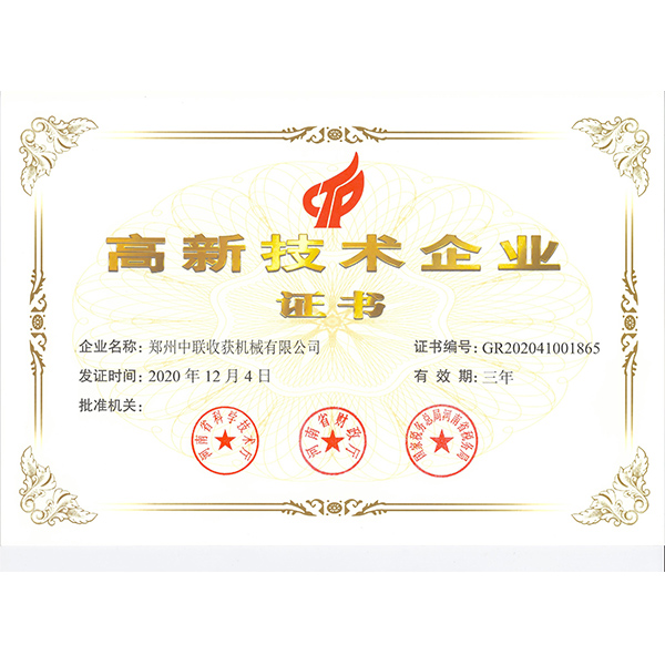 高新技術(shù)企業(yè)證書(shū)(圖1)